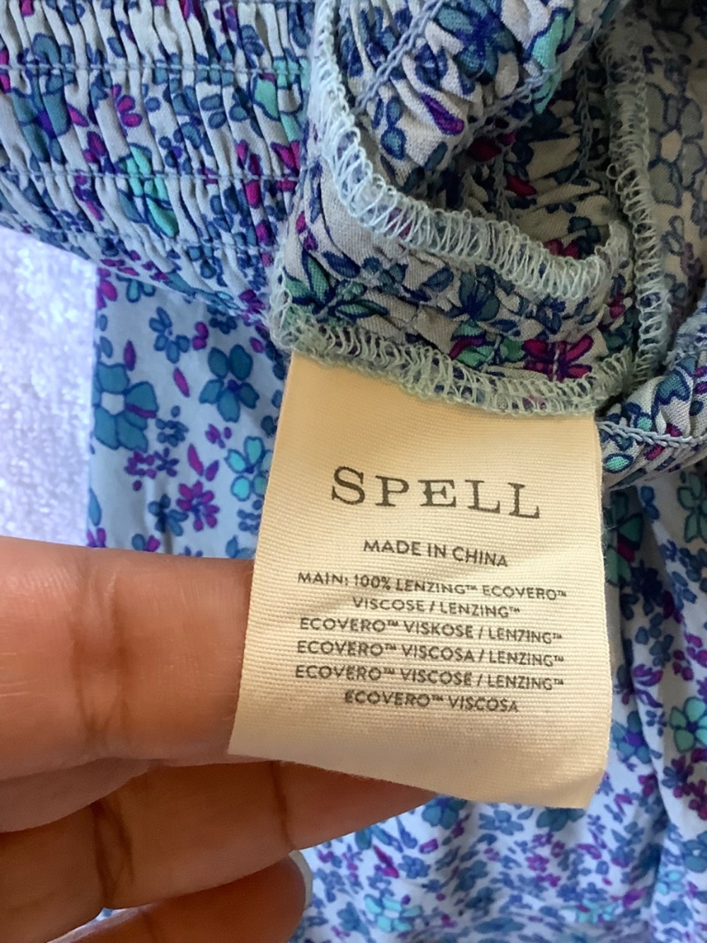 SPELL Love Jetty Shirred Jumpsuit Blue Nirvana SZ XXL - Picture 15 of 16